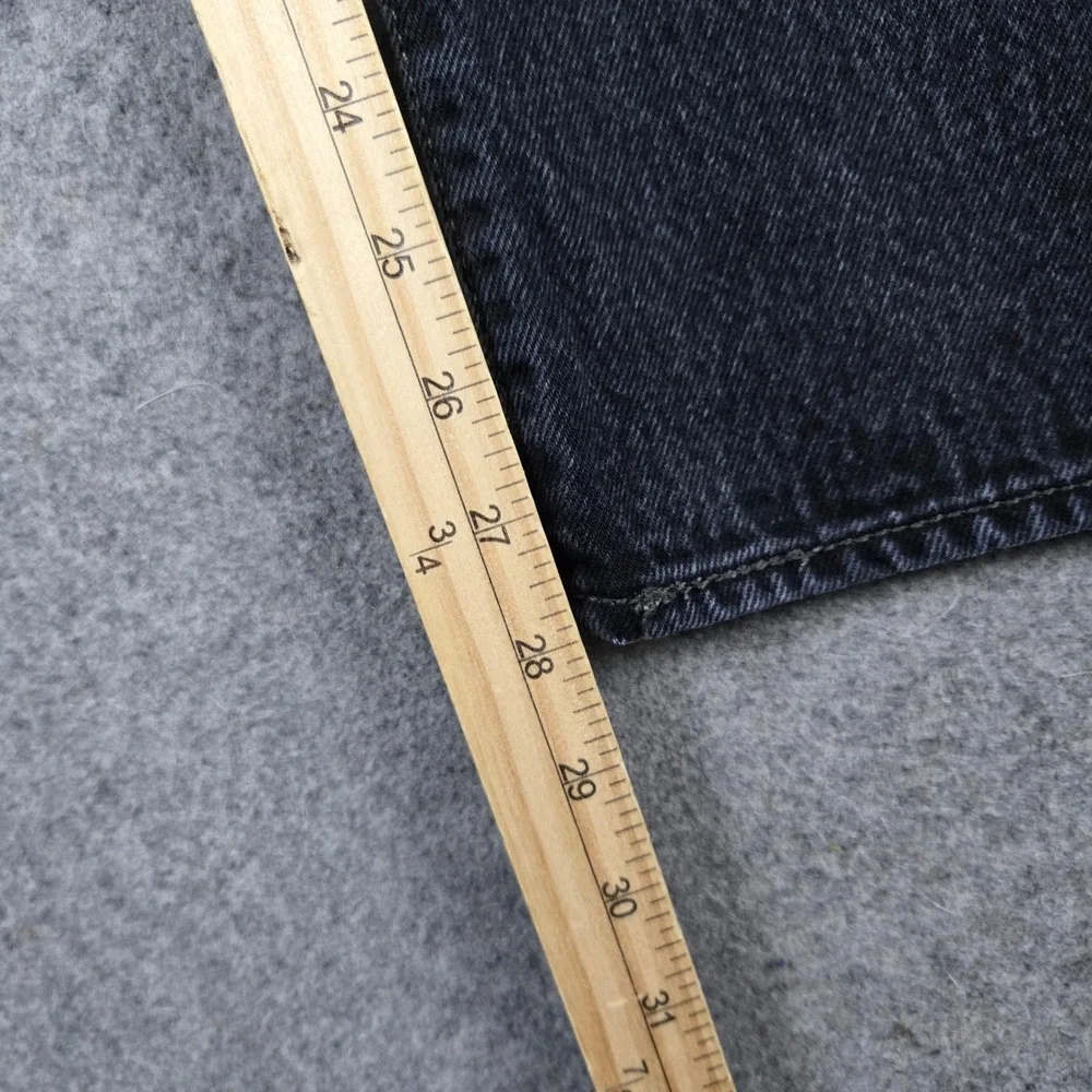 Levi 501 Original Fit Jeans Mens 32x30 Black Denim Button Fly Straight Leg Y2k